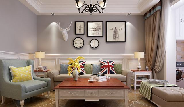 济南小户型装修美式风格,治愈了我那半颗简约的心