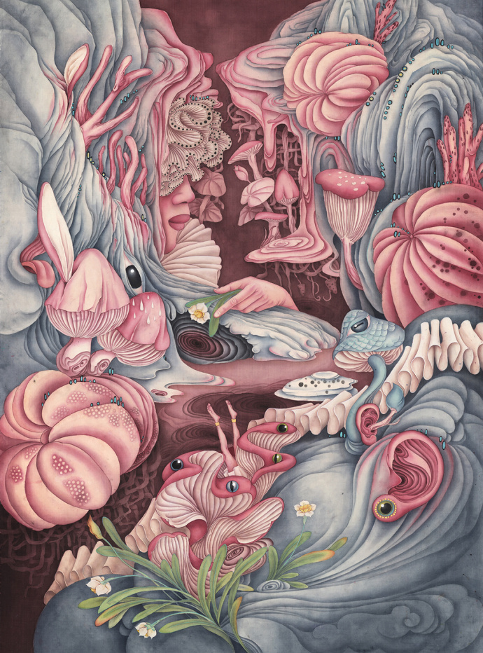 精细的插图展现自我与周围环境的复杂关系 | 北京自由插画师 徐琳琳