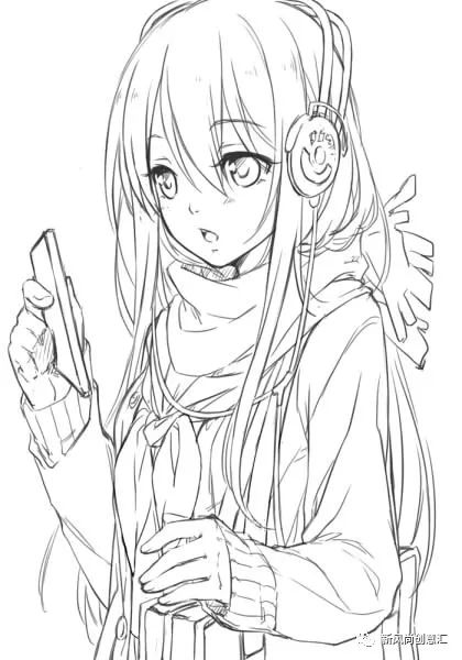 【动漫教程】初学者手部绘画教程,动漫线稿。