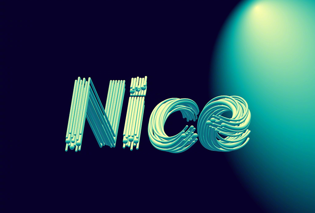 本篇教大家如何巧用ai混合工具设计打造炫彩渐变立体字体效果