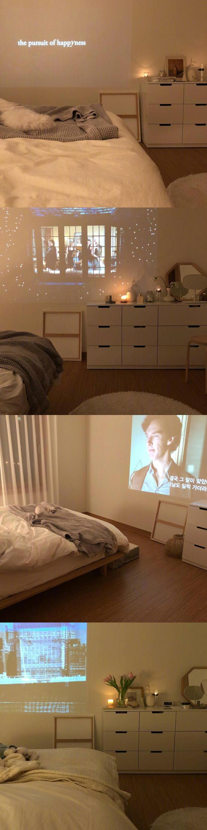 在卧室装个投影仪,幸福感飙升.