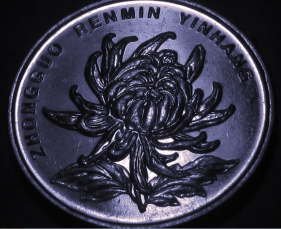 这种大菊花一元硬币非常难得这可是经典错版币你见过吗