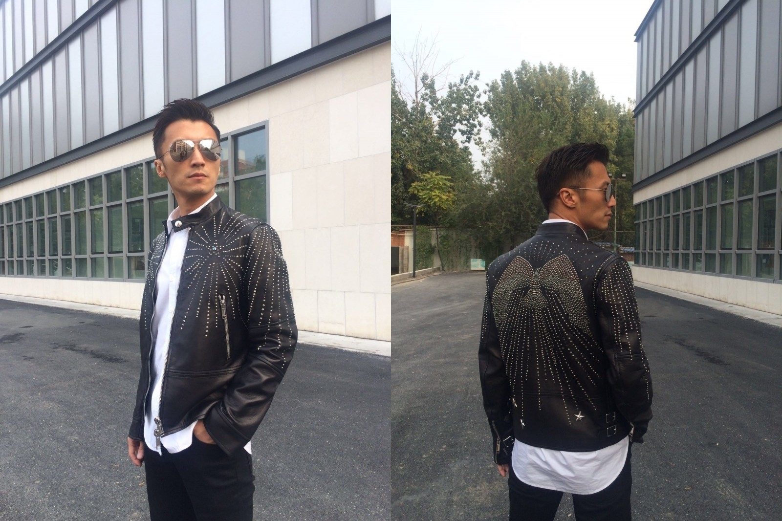 中年男人穿皮衣,就服谢霆锋,网友:王菲好眼光!