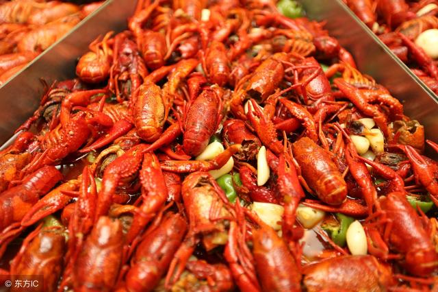 不过菜上来的时候,我就感觉不对劲了,两大盘满满的龙虾,甚至占了半张