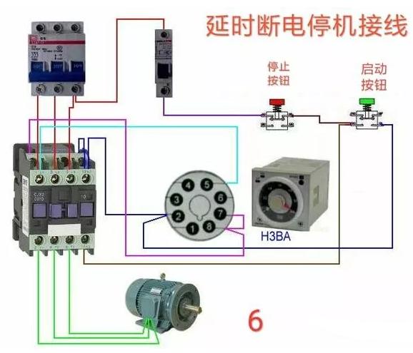 交流接触器实物接线图(各种组合电器接线图)