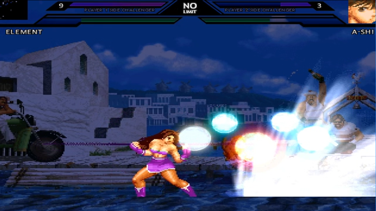 拳皇mugen:颤抖吧元素,连续龙爪手的女战神了解一下?