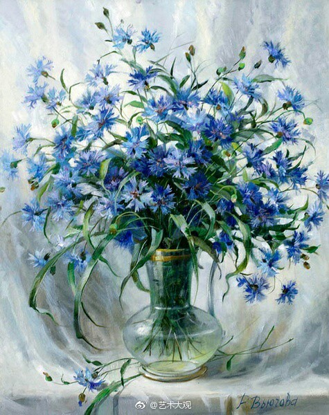 vjugoveyrimma静物瓶花水彩画欣赏