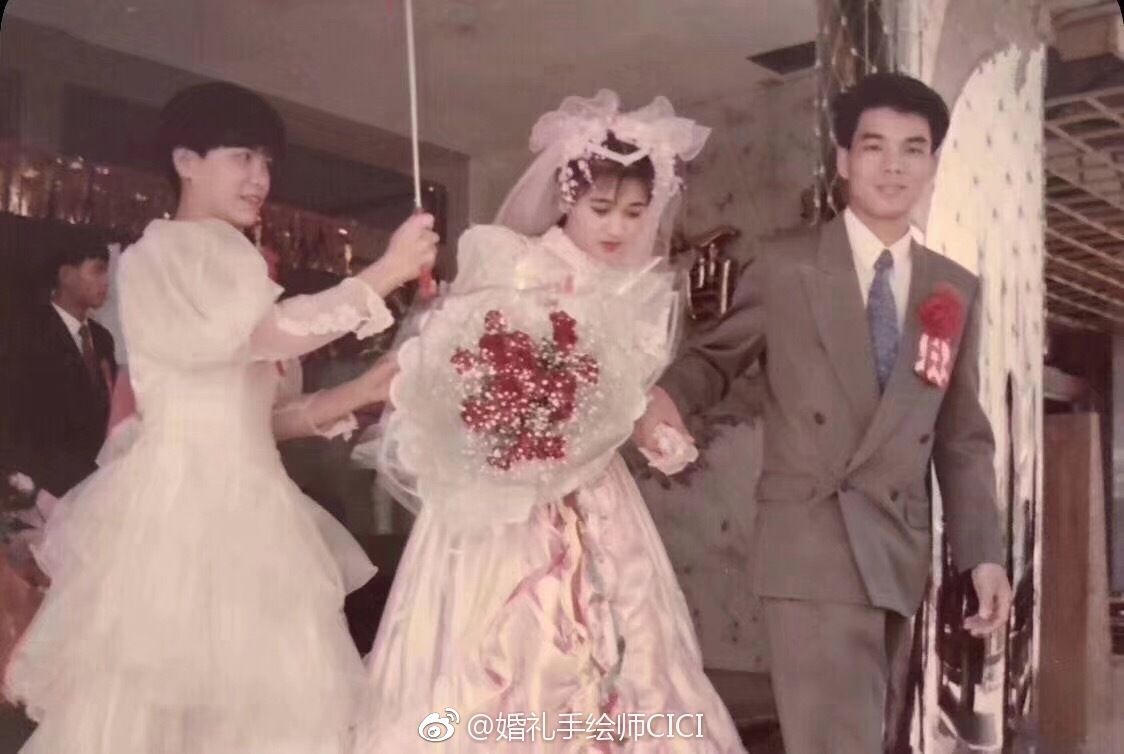 一组90年代的婚礼跟拍照片的意义在于若干年后