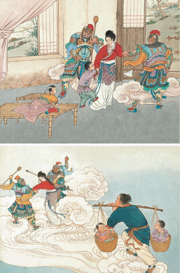 金风玉露一相逢,便胜却人间无数。连环画《牛郎织女》|牛郎织女|连环画|人间_新浪新闻
