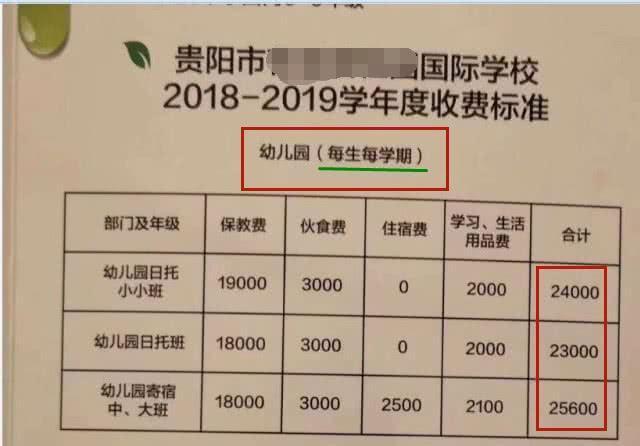 幼儿园现在都这么贵了吗?一年2.4万,真心上不起啊