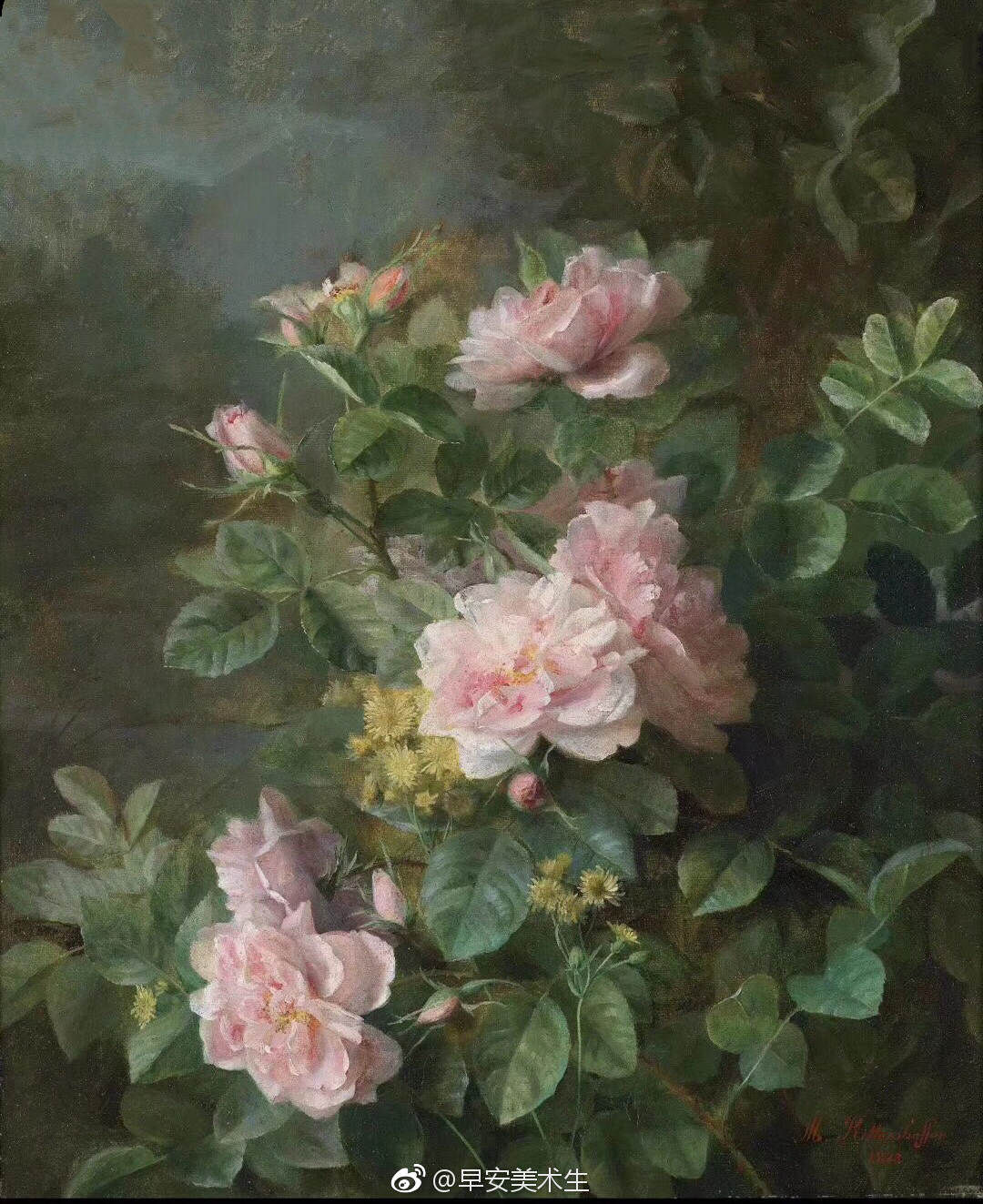 想要画一朵花送给你