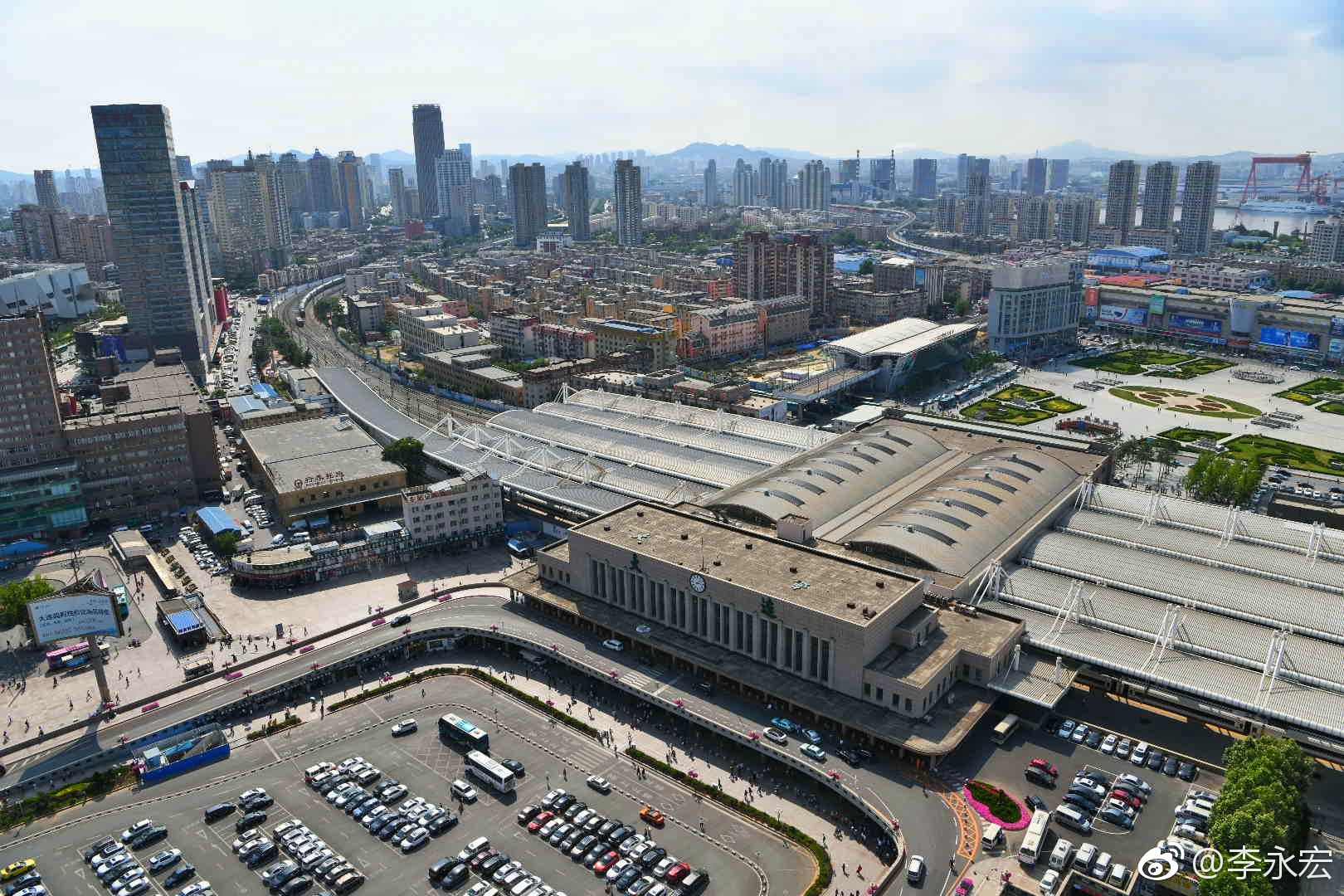 在大连渤海明珠酒店揽大连城市风光