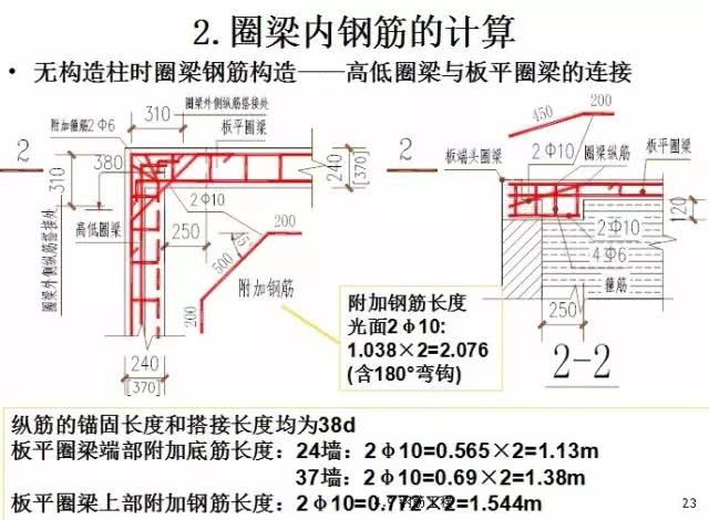 土建项目中构造柱和圈梁钢筋的计算