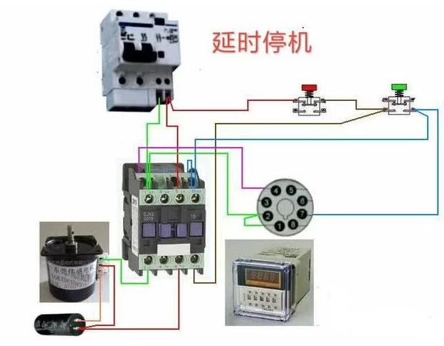 8,电机或负载间断性运行(间歇,还是用到了时间继电器!