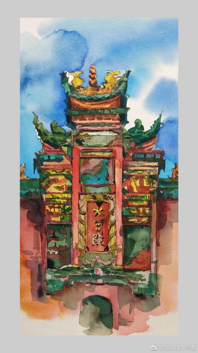 网友手绘的长沙地标景点,你都打卡过么?@___zhoujiayii