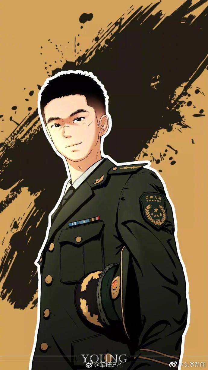 漫画风军旅壁纸送给你