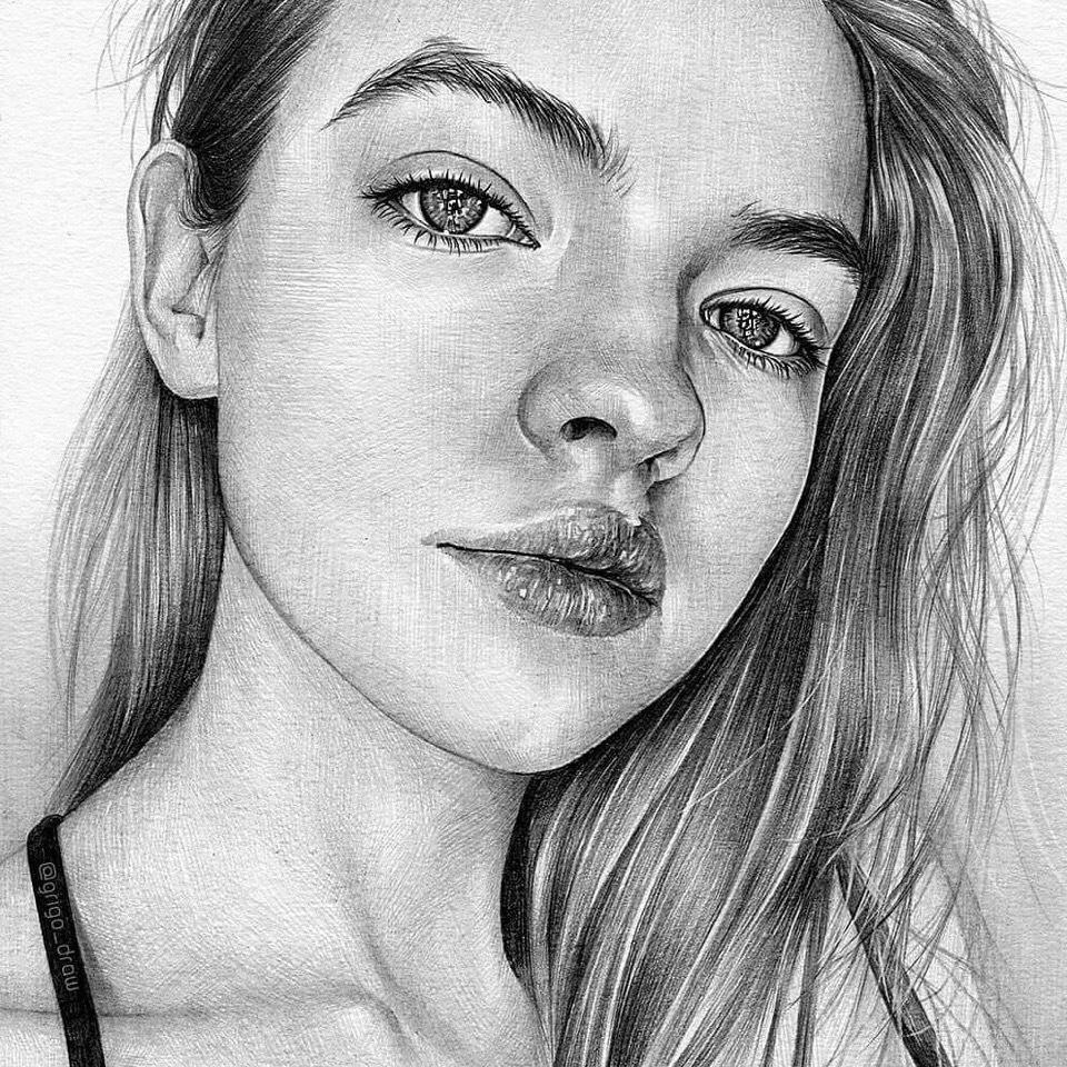 铅笔画肖像grigodraw