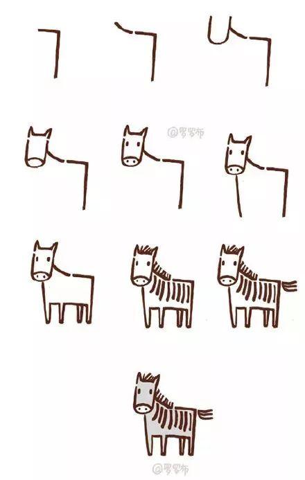 这位妈妈用数字09画出一个动物园孩子学一遍就上手了