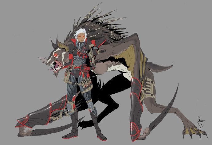 警与兽 插画师 robert chew