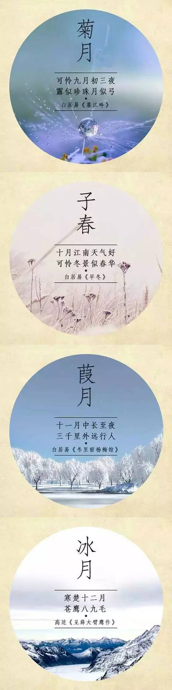 "十二个月"在古代的最美别称._新浪看点