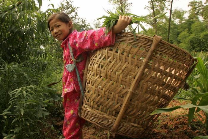 好心人佘仕友在一片草丛中发现了一个弱小的生命,并给她取名叫佘艳.