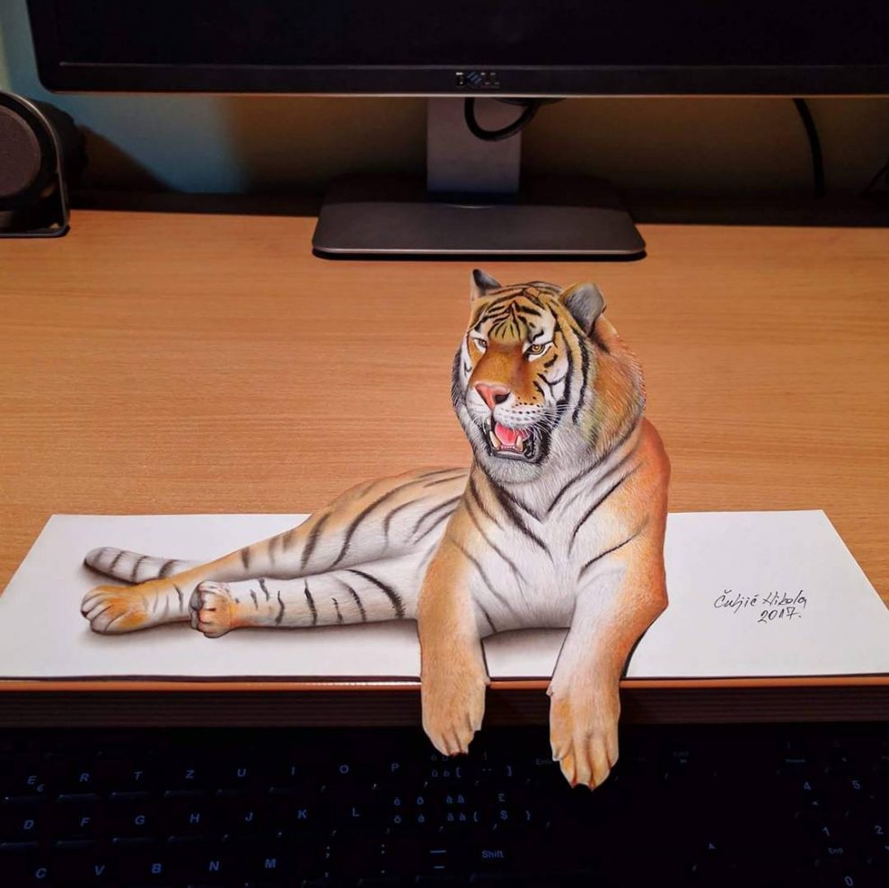 裸眼3d画塞尔维亚艺术家nikolaculjic