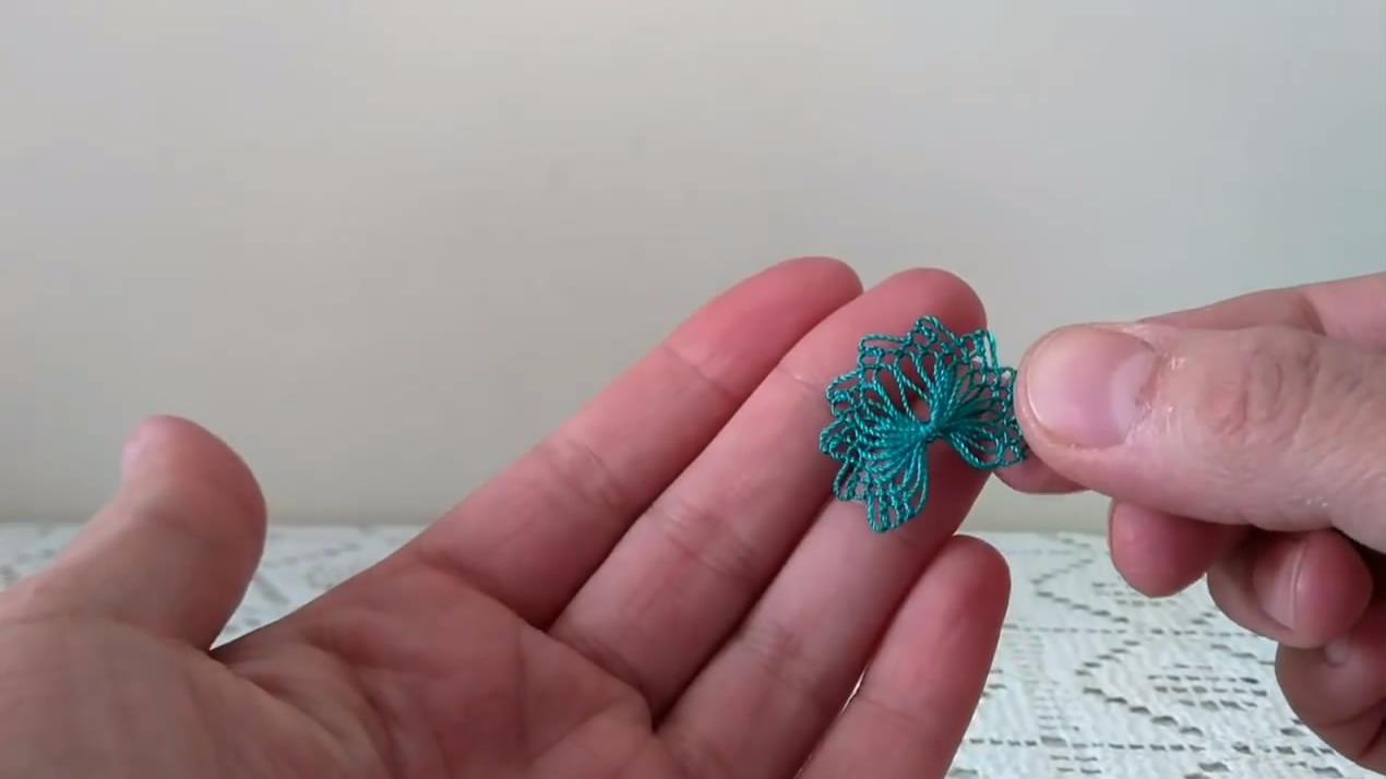 创意手工diy,教你用针线制作"小花"的方法,只用针和线哦
