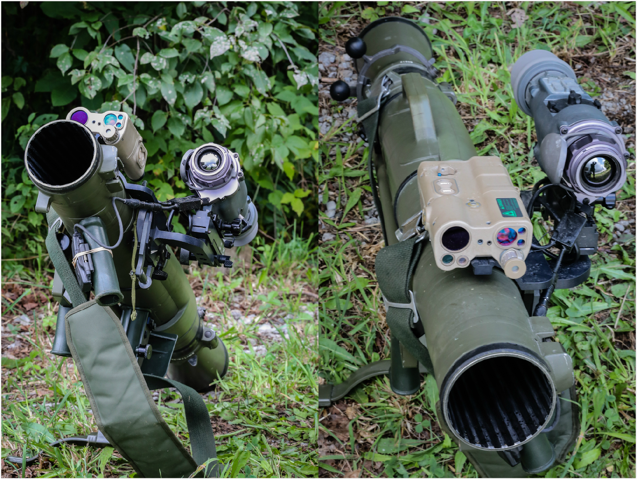 美军陆军第十山地师的士兵在德拉姆堡基地测试加装了anpas13e中型非