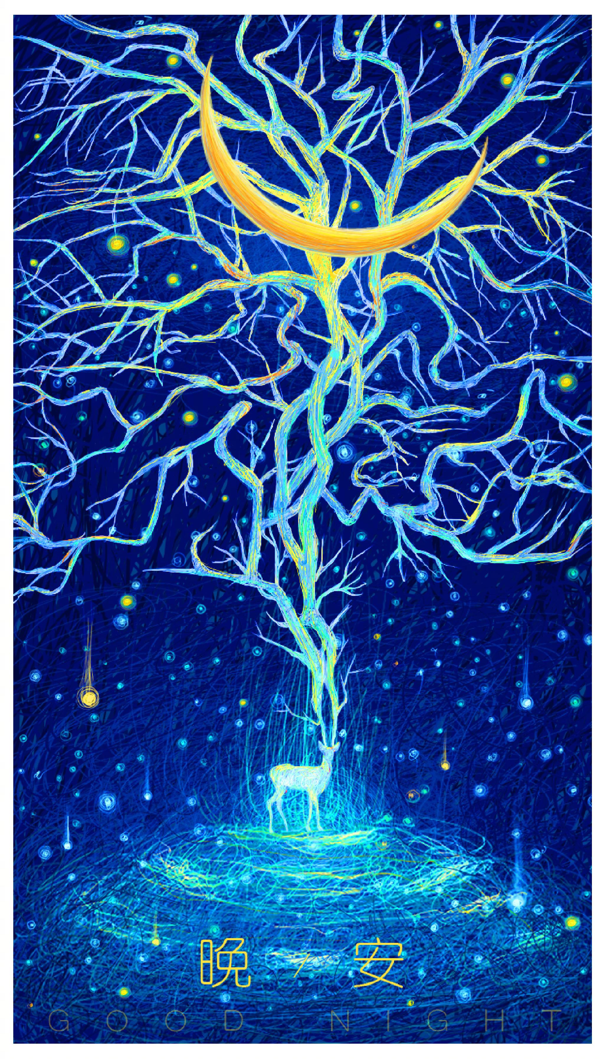 本篇给大家分享一个设计绘制超赞的线圈印象风格创意插画海报作品效果