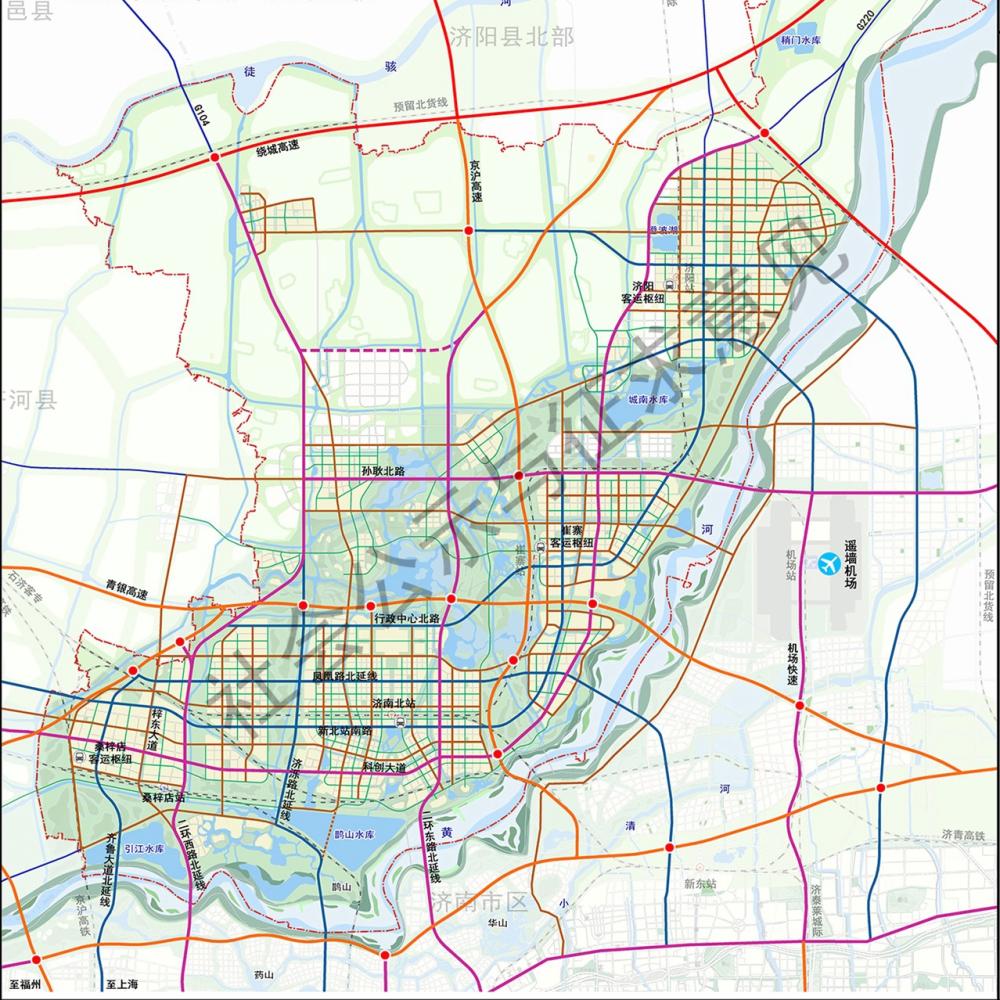 地理答啦:济南北跨,应规划好高速公路过境和省道国道穿城