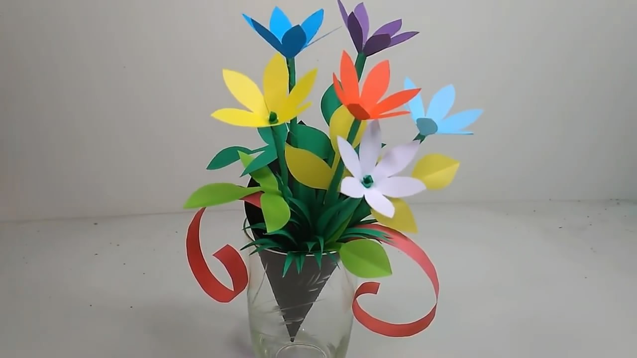 手工装饰花教程,纸花09的制作方法,难度2颗星(图解)