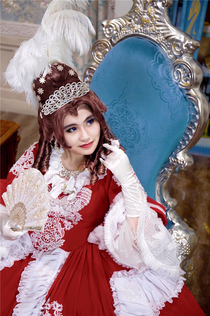 玛丽皇后中国女孩的cosplay作品