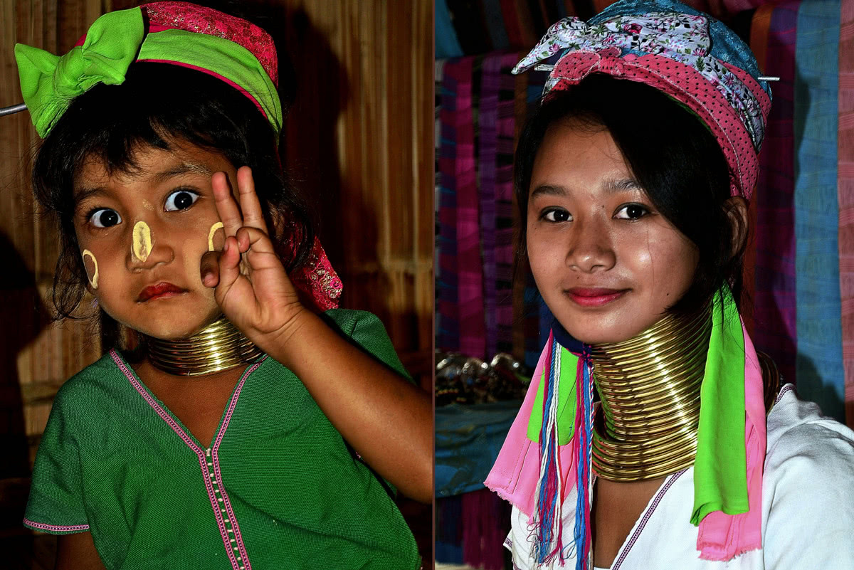 走进神秘长颈族部落取下铜环的样子太可怕