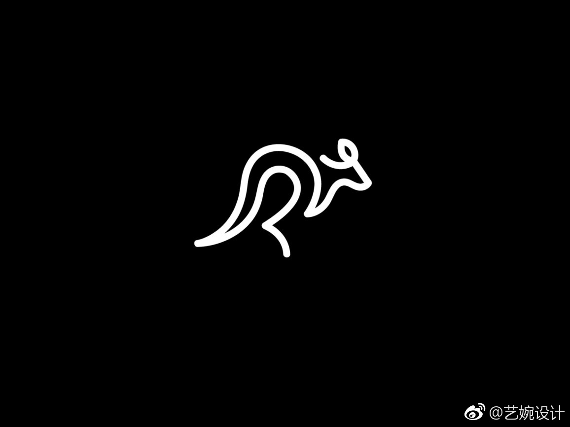 线条风格动物logo设计