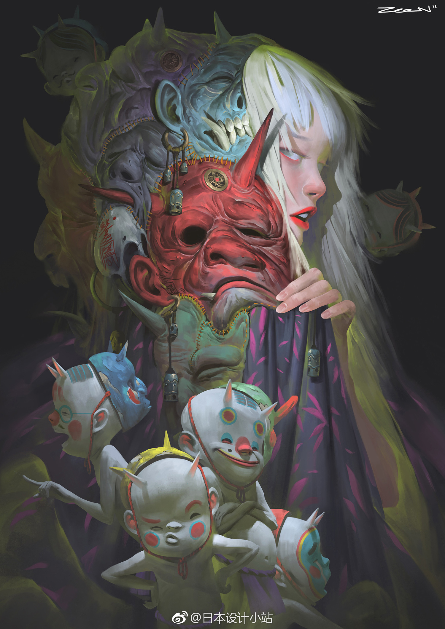 暗黑系插画家zeen chin