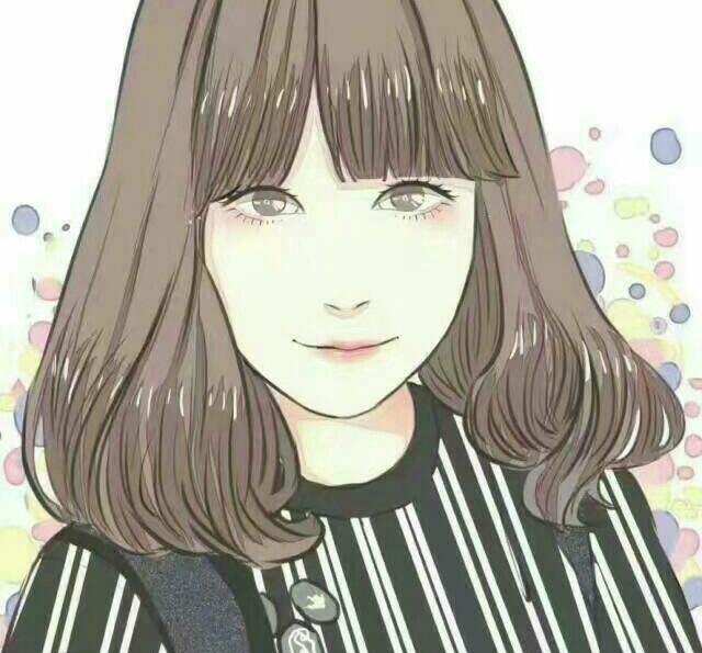 女生漫画头像――一个人也比你好得多我还是很快乐