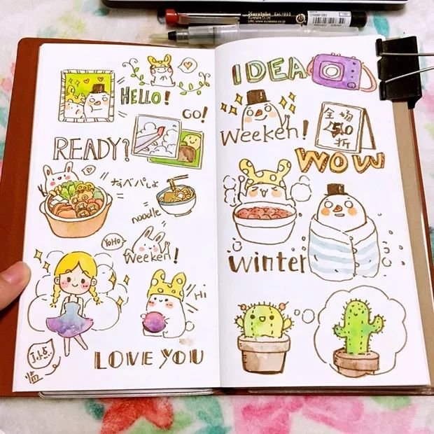 手绘简笔画大神的手帐绘本原来如此好看