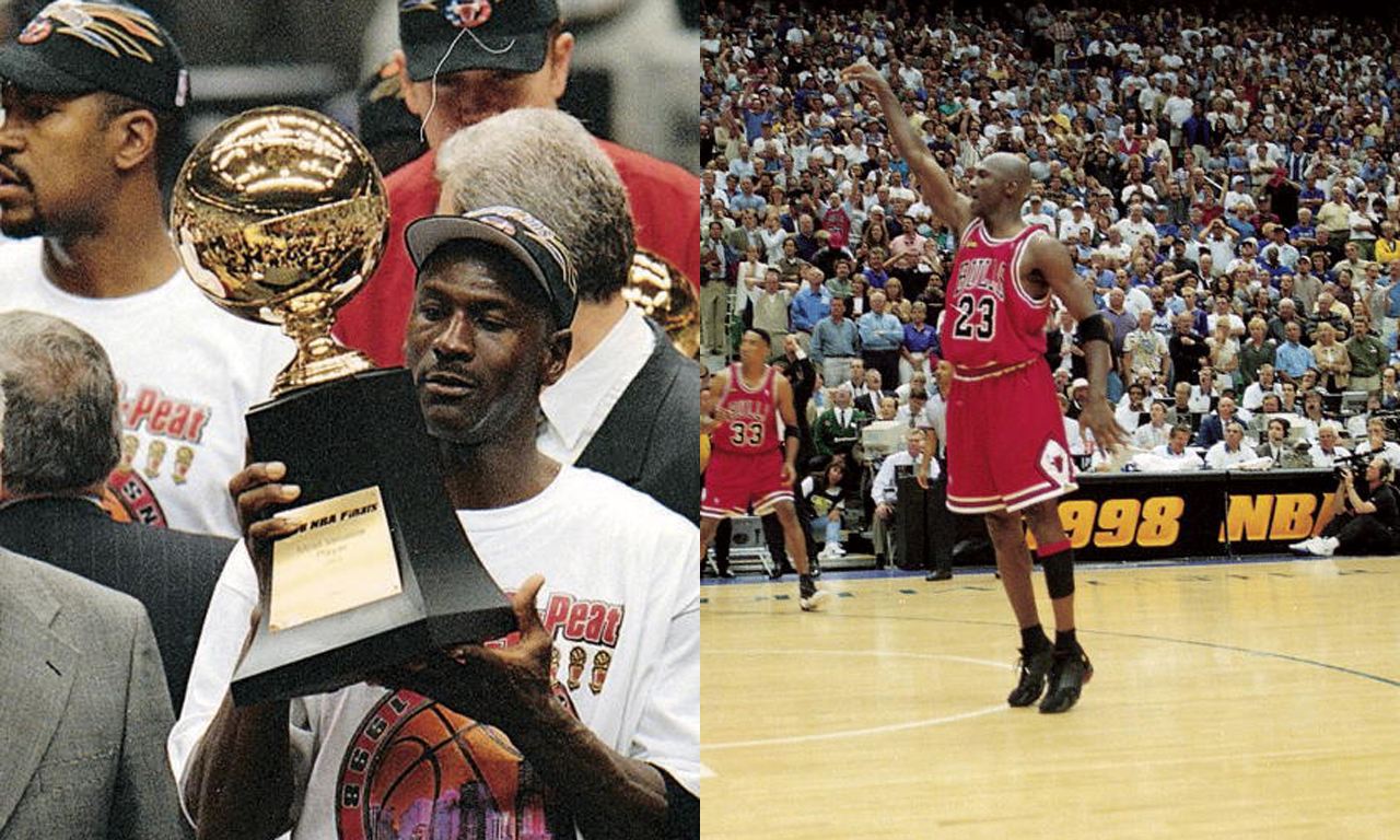 乔丹职业生涯六个总冠军中,哪个总冠军含金量最高?一定是98年!