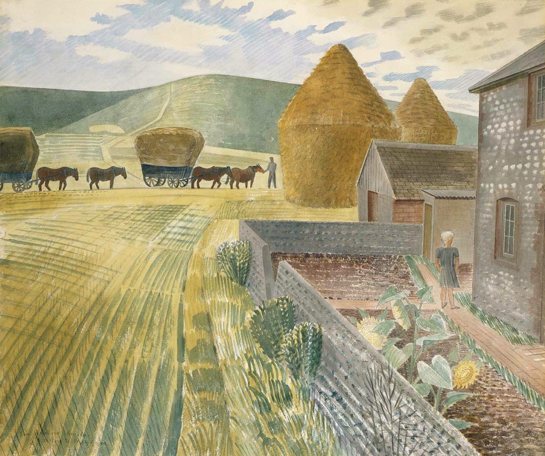 风景版画英国木刻家ericwilliamravilious19031942