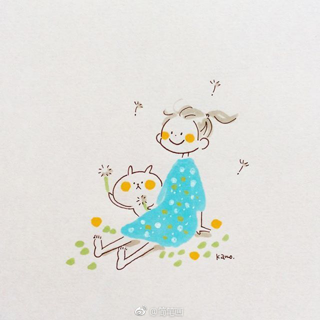 可爱的简笔画小兔子bykamo