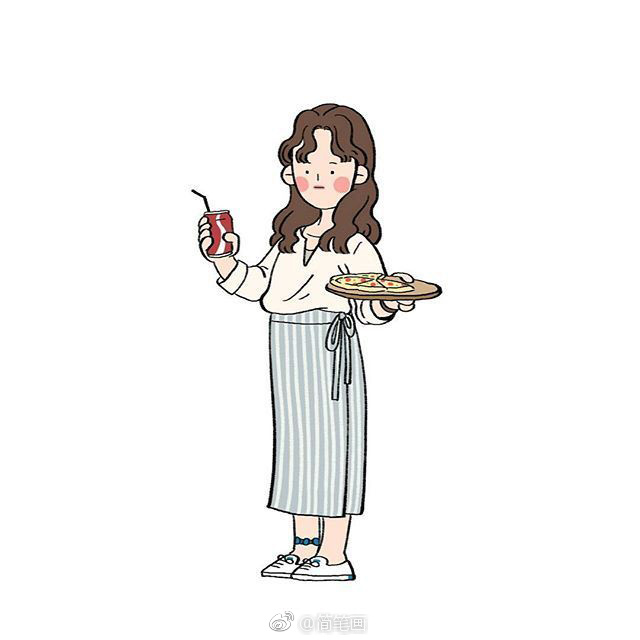 元气少女简笔画inskimokokokok