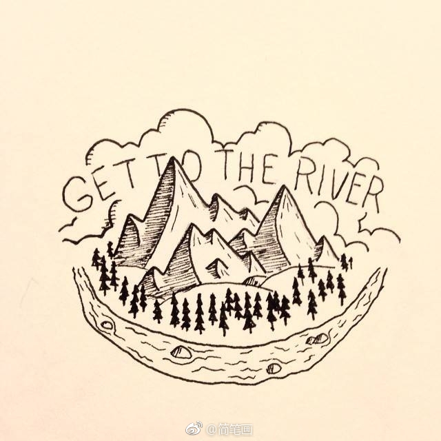 一组微观世界针管笔手绘bydavidpowell