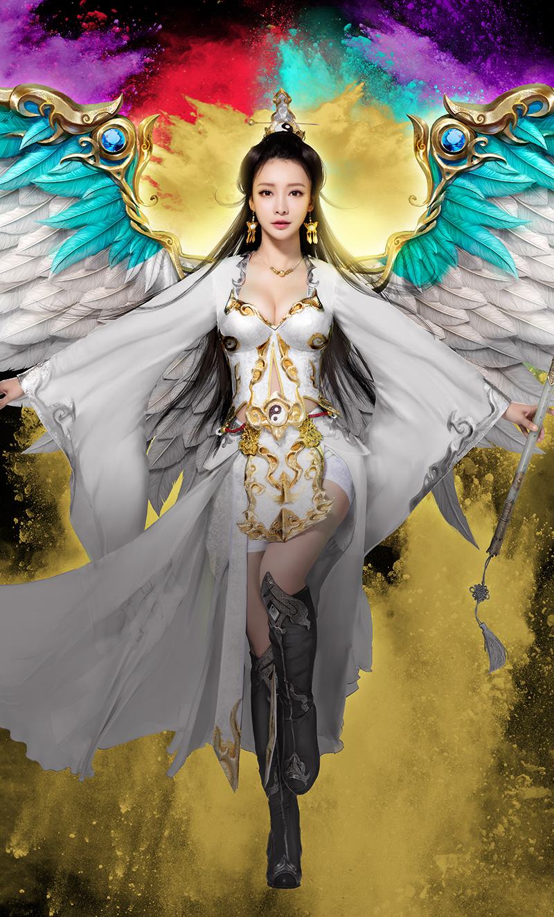 《半妖倾城》中的李一桐成为万妖之王后,长着双翼,霸气十足.