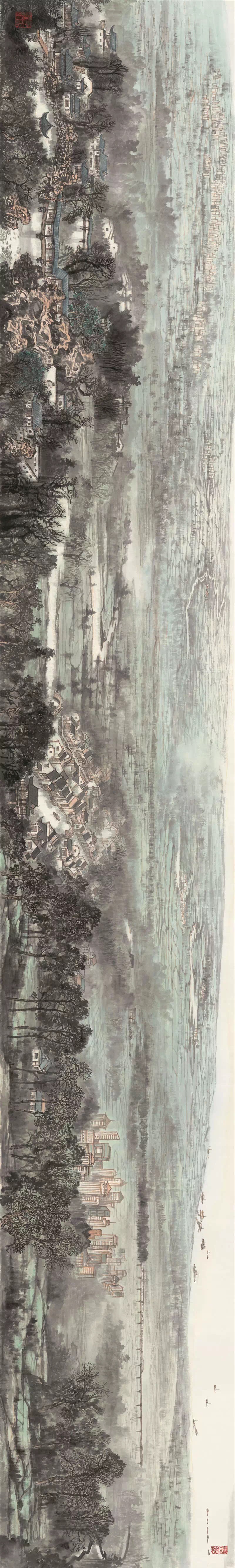 200米巨幅长卷《长江万里图》为祖国河山立传第二部分请横屏观赏