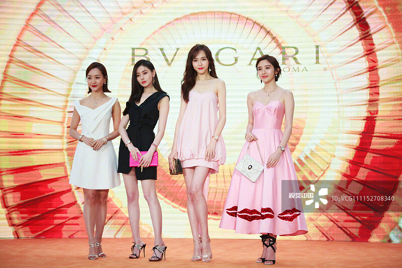 宝格丽之夜唐嫣张天爱唐艺昕杨蓉四大女神同台