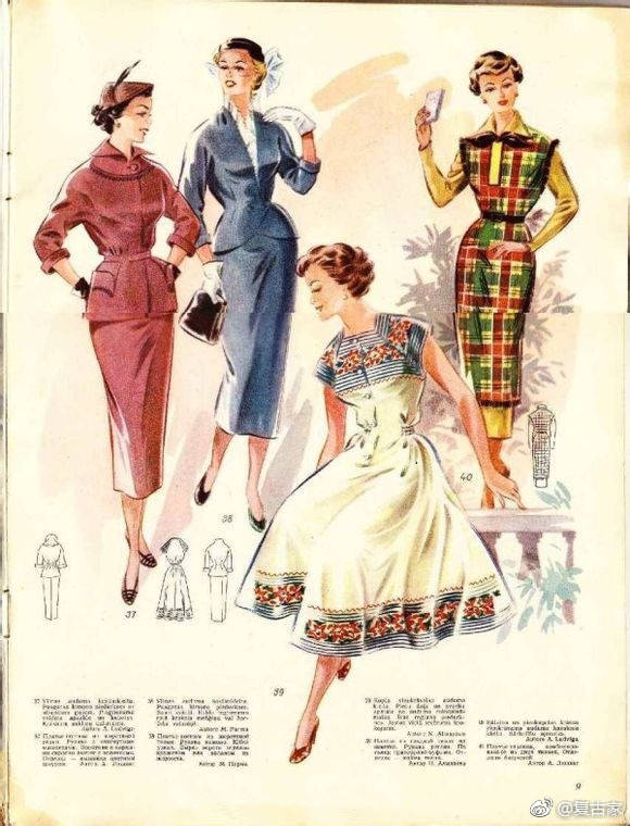 1920年代的的女性服饰杂志内页|服饰|杂志|女性_新浪新闻