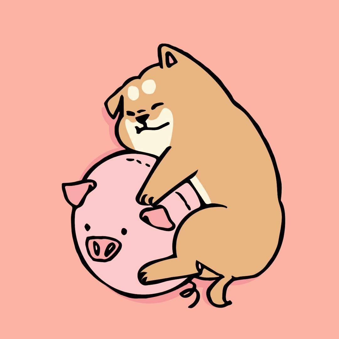 柴犬头像好萌好治愈来源插画师saninch