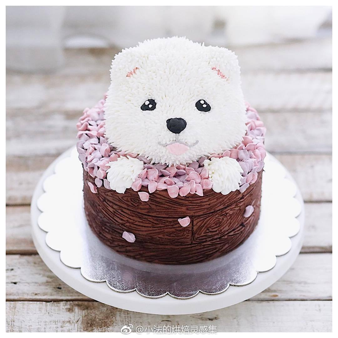 要不要挑战下立体小动物蛋糕呢~来自ivenoven(6)动物毛发教程参考