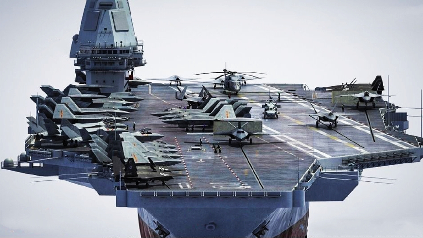 数万次弹射试验,中国电弹航母或已开工,尹卓将军央视讲话透猛料