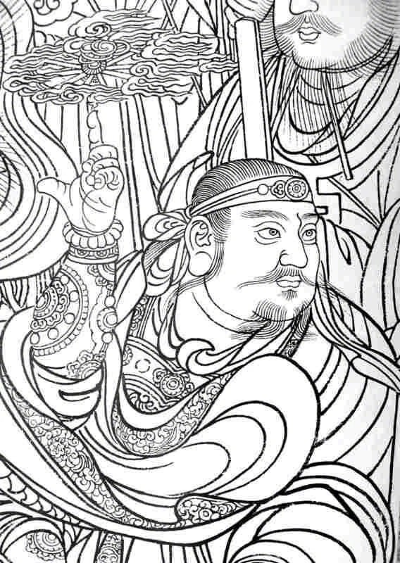 永乐宫壁画白描